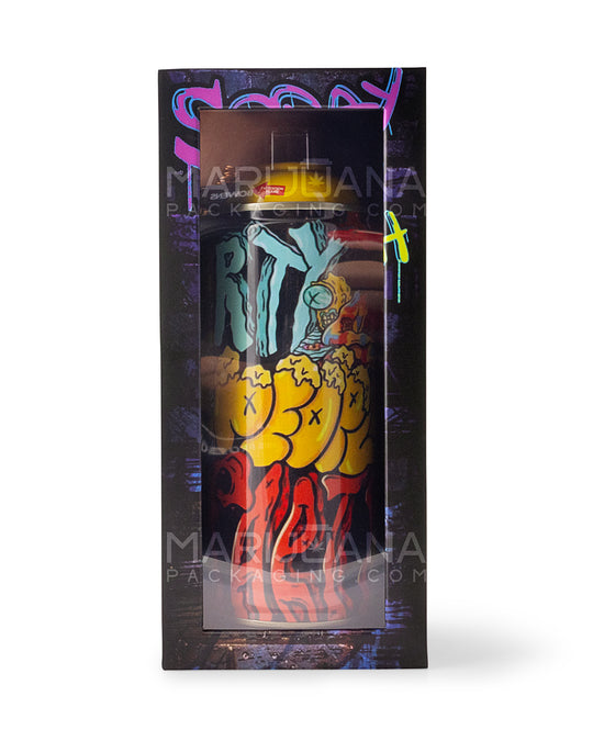 TECHNO TORCH | Graffiti Art Design Aluminum Spray Can Flame Torch | 7.5in Tall - Butane - Yellow