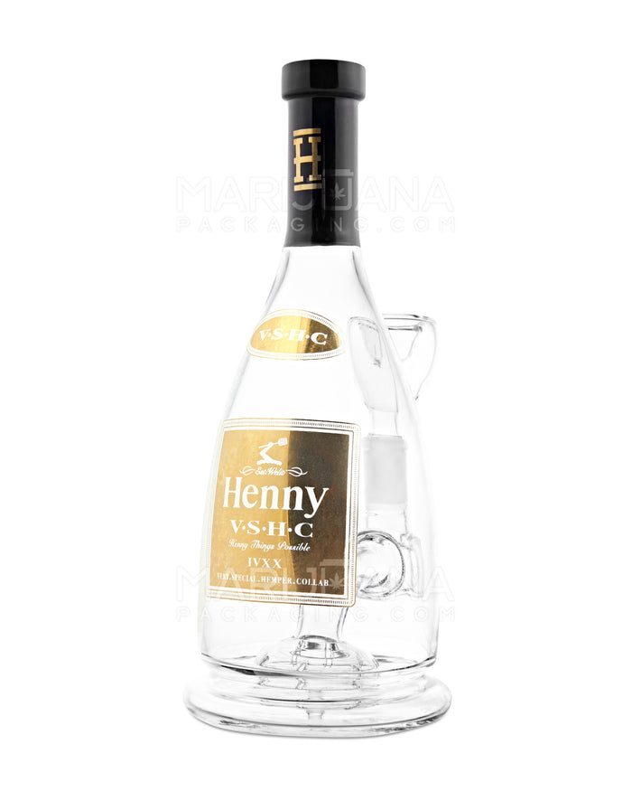 HEMPER | Henny Bottle V2 Mini Glass Water Pipe | 7in Tall - 14mm Bowl - Assorted Image