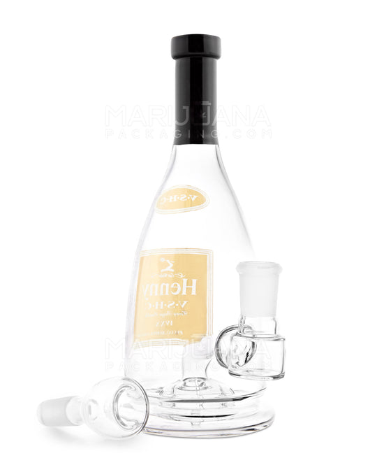 HEMPER | Henny Bottle V2 Mini Glass Water Pipe | 7in Tall - 14mm Bowl - Assorted