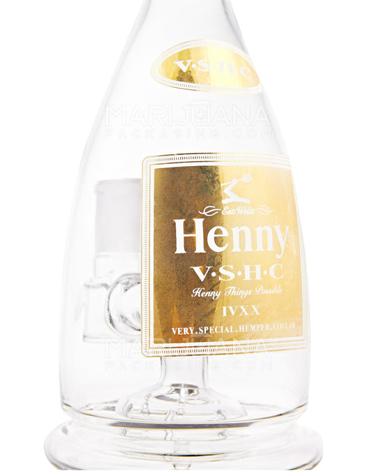 HEMPER | Henny Bottle V2 Mini Glass Water Pipe | 7in Tall - 14mm Bowl - Assorted