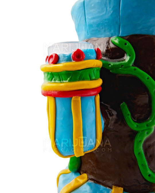 Monster Tiki Water Pipe | 8.5in Tall - 14mm Bowl - Assorted - 4