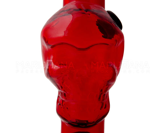 Straight Neck Acrylic Skull Water Pipe | 8in Tall - Grommet Bowl - Assorted