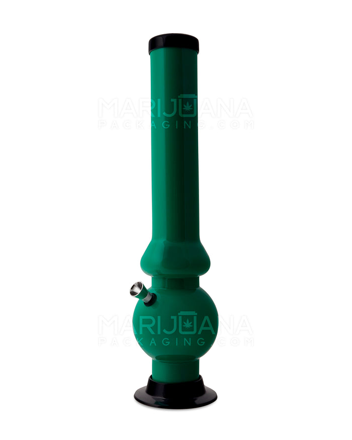 Straight Neck Acrylic Water Pipe | 15in Tall - Grommet Bowl - Assorted Image