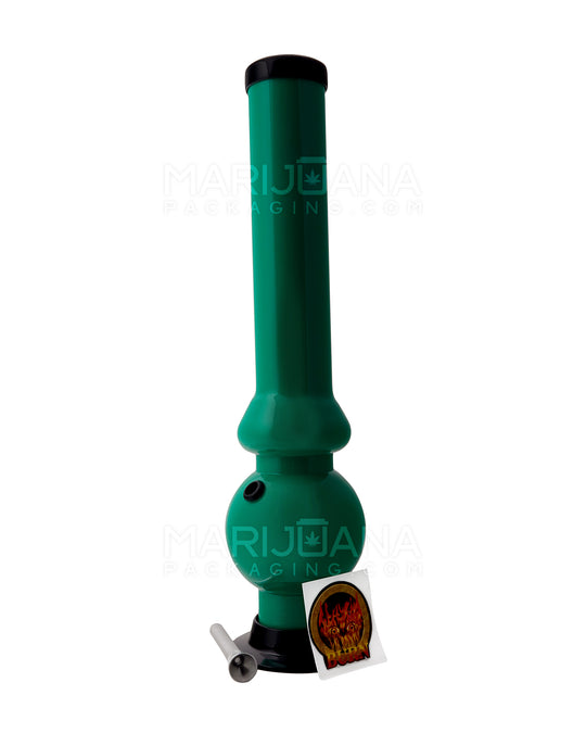 Straight Neck Acrylic Water Pipe | 15in Tall - Grommet Bowl - Assorted