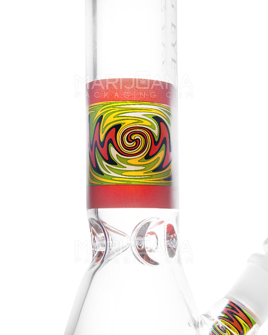 Straight Neck Wig Wag Big Eye Glass Water Pipe w/ Ice Catcher | 10.5in Tall - 14mm Bowl - Assorted