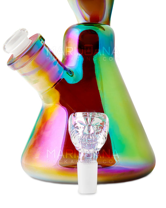 USA Glass | Z-Neck Heavy Zong Glass Beaker Water Pipe | 16in Tall - 14mm Bowl - Assorted