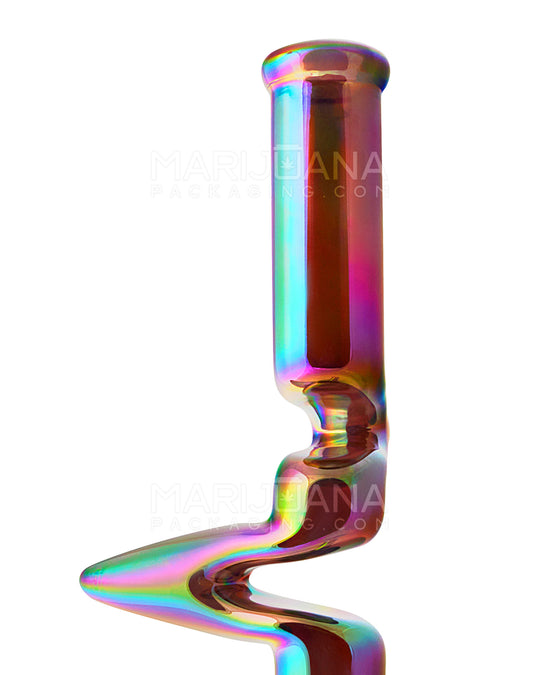 USA Glass | Z-Neck Heavy Zong Glass Beaker Water Pipe | 16in Tall - 14mm Bowl - Assorted