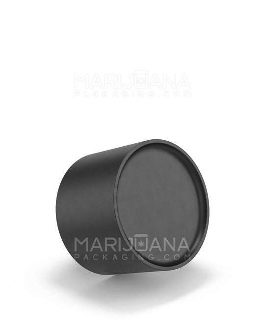 POLLEN GEAR HiLine Child Resistant Smooth Push Down & Turn Plastic Scooped Caps w/ Foil Liner | 52mm - Matte Black | Sample