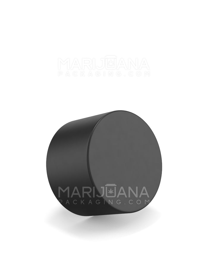 POLLEN GEAR HiLine Child Resistant Smooth Push Down & Turn Plastic Flat Dome Caps | 52mm - Matte Black | Sample Image