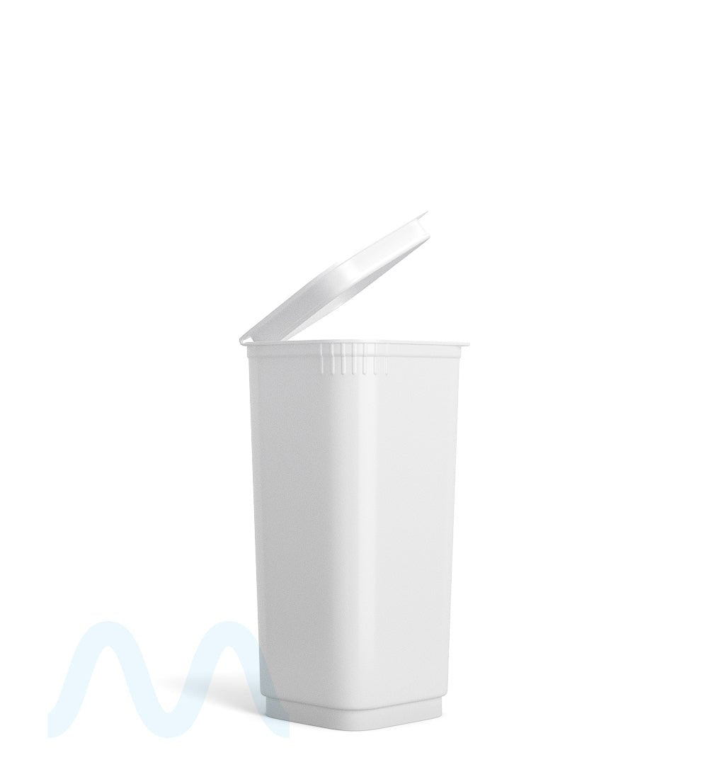 POLLEN GEAR | Child Resistant 100% Recyclable Opaque White Pop Box Pop Top Bottles | 30dr - 7g - 373 Count - 2