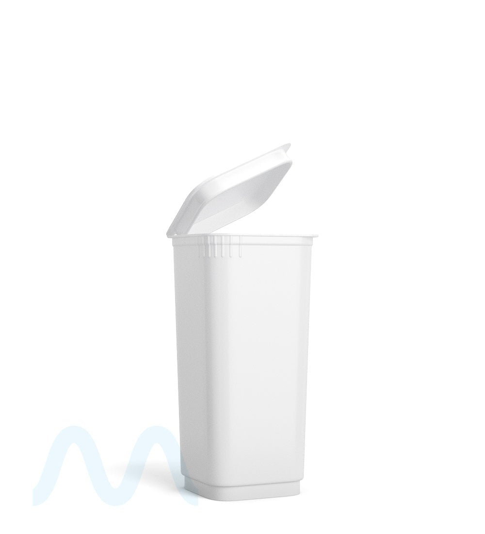 POLLEN GEAR | Child Resistant 100% Recyclable Opaque White Pop Box Pop Top Bottles | 30dr - 7g - 373 Count - 4