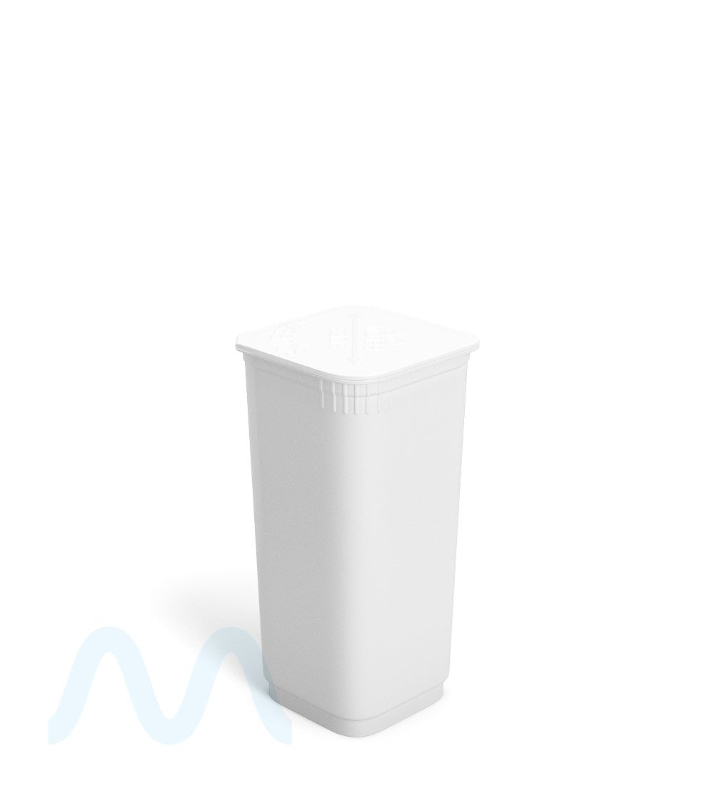 POLLEN GEAR | Child Resistant 100% Recyclable Opaque White Pop Box Pop Top Bottles | 30dr - 7g - 373 Count - 5