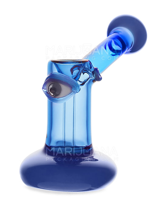 Big Eye Cyclops Hammer Bubbler | 4in Long - Glass - Blue