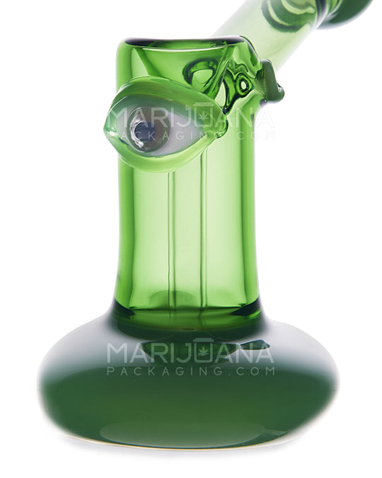 Big Eye Cyclops Hammer Bubbler | 4in Long - Glass - Green