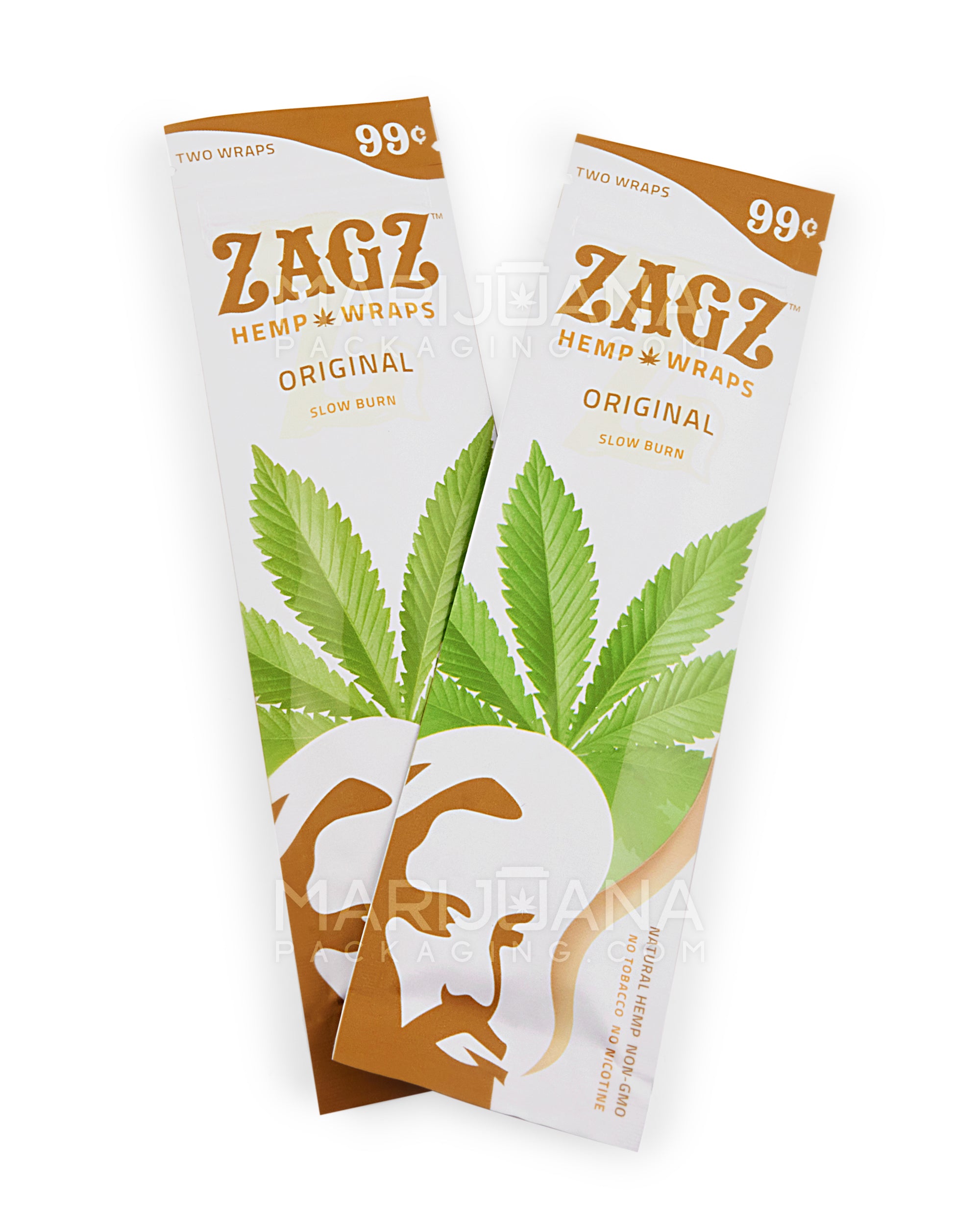 ZAGZ | 'Retail Display' Slow Burn Hemp Wraps | Original - Flavored Hemp - 25 Count - 4