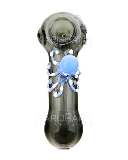 Octopus Character Design Spoon Hand Pipe | 4.5in Long - Glass - Assorted