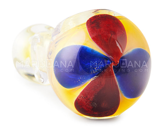 Swirl & Fumed Bulged Spoon Hand Pipe | 3.5in Long - Glass - Assorted