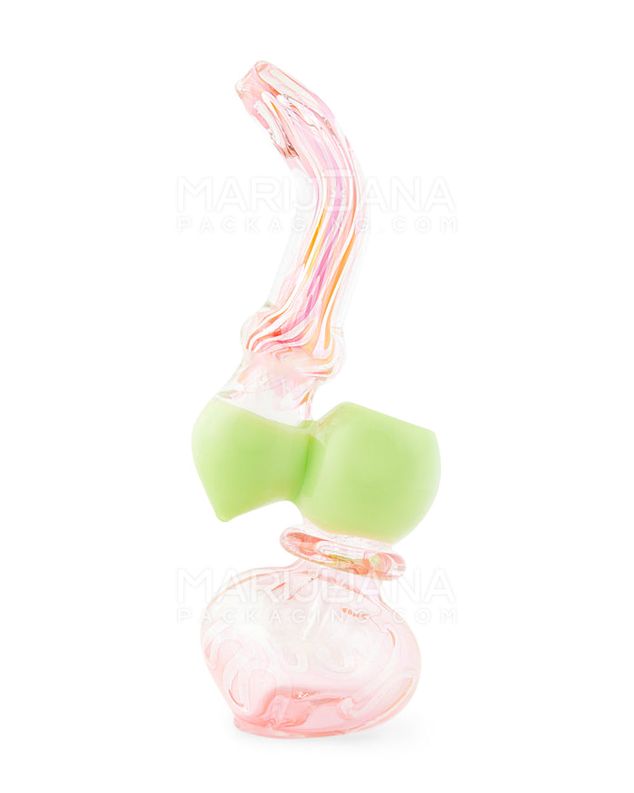 Fumed & Swirl Thick Sherlock Bubbler | 6.5in Long - Glass - Assorted Image