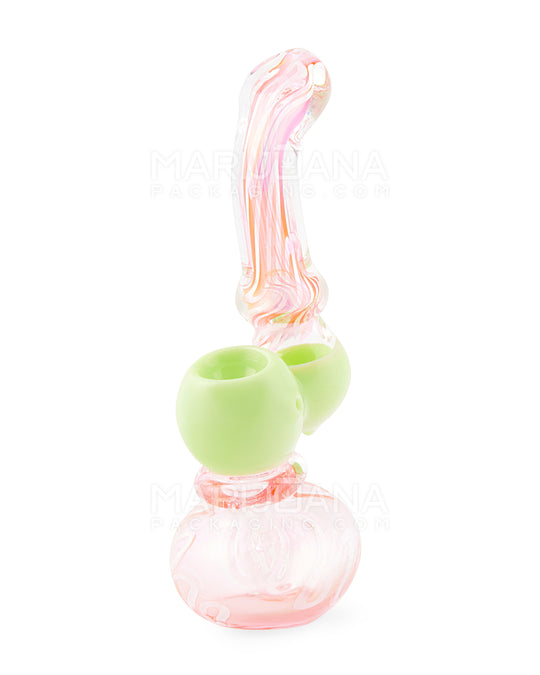 Fumed & Swirl Thick Sherlock Bubbler | 6.5in Long - Glass - Assorted