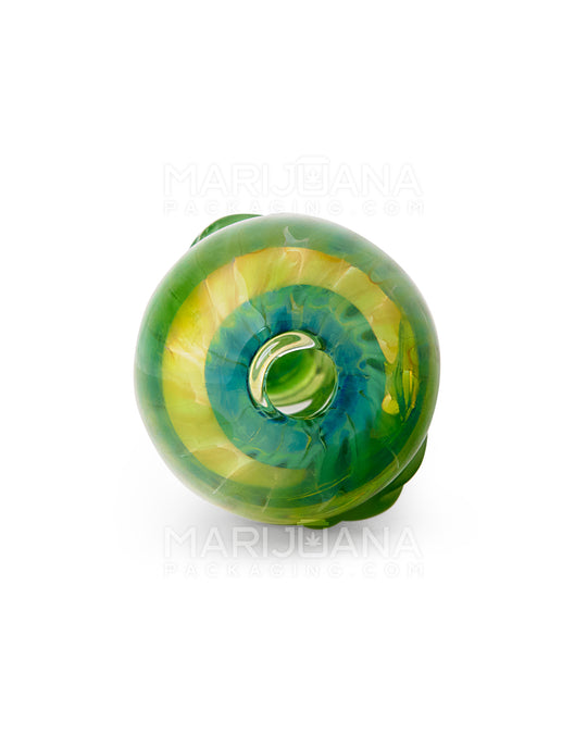 Fumed Leaf Design Chillum Hand Pipe | 3.5in Long - Glass - Assorted