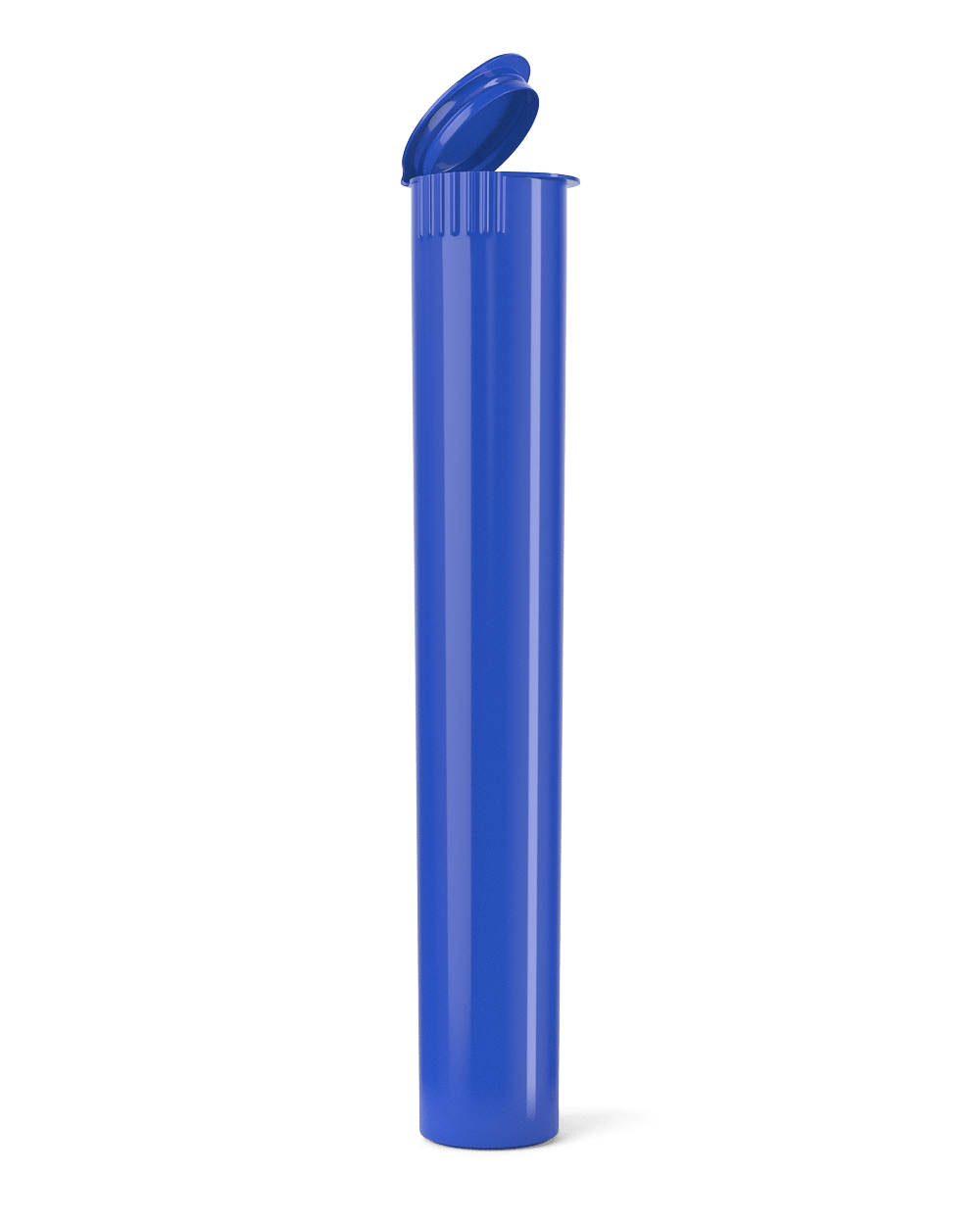 Child Resistant | King Size Pop Top Opaque Plastic Pre - Roll Tubes | 116mm - Blue - 1000 Count - 1