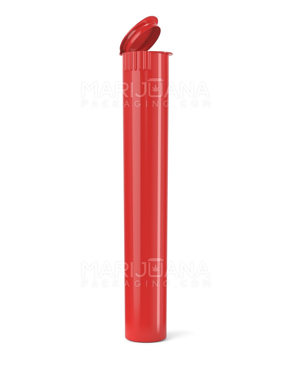 Child Resistant King Size Pop Top Opaque Plastic Pre-Roll Tubes | 116mm - Red | Sample - 1