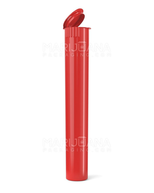 Child Resistant King Size Pop Top Opaque Plastic Pre-Roll Tubes | 116mm - Red | Sample - 1