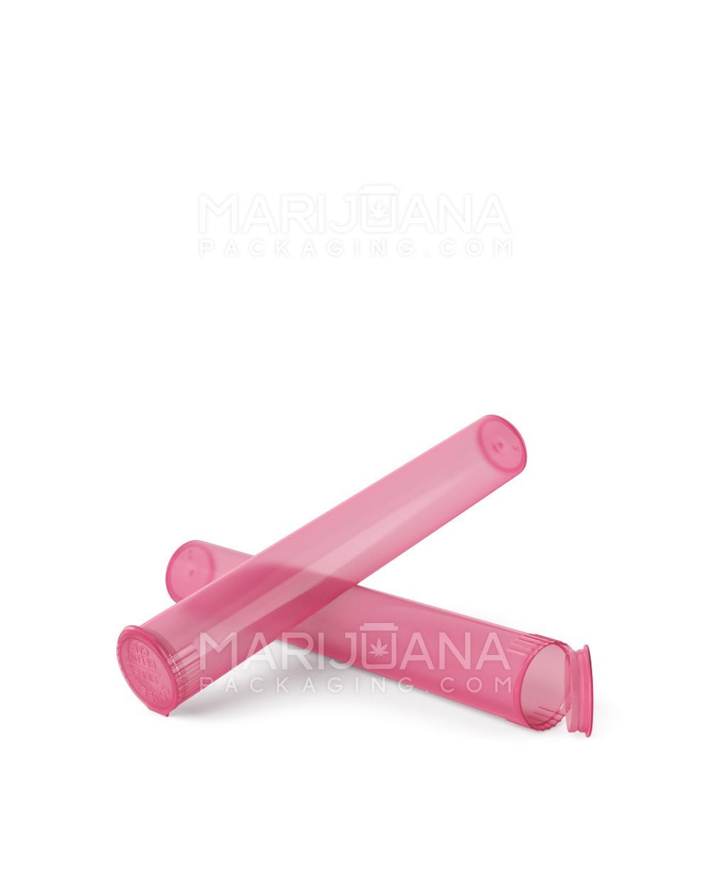 Child Resistant | King Size Pop Top Translucent Plastic Pre - Roll PCR Tubes | 116mm - Pink - 1000 Count - 8