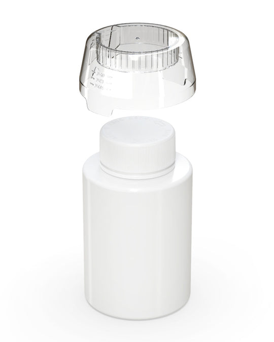 CHUBBY GORILLA | Child Resistant All-In-One Aviator Base Bottles | 500mL - White - 60 Count