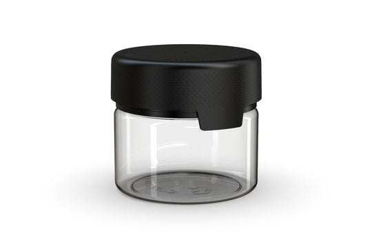 CHUBBY GORILLA | Child Resistant Clear Plastic Aviator XL Container with Opaque Black Closure | 300cc - 10oz - 80 Count - 2