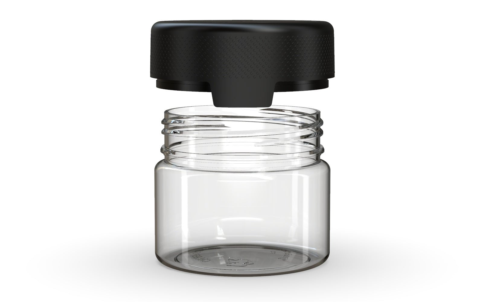 CHUBBY GORILLA | Child Resistant Clear Plastic Aviator XL Container with Opaque Black Closure | 300cc - 10oz - 80 Count - 3