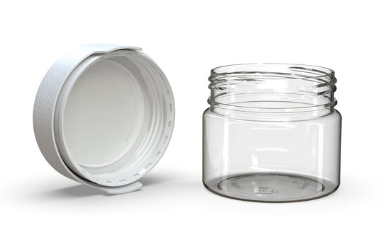 CHUBBY GORILLA | Child Resistant Clear Plastic Aviator XL Container with Opaque White Closure | 300cc - 10oz - 80 Count - 4