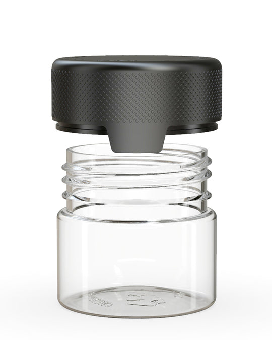 CHUBBY GORILLA | Child Resistant Clear Plastic Aviator Container w/ Black Cap | 60mL - 2oz - 500 Count