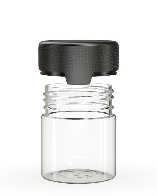 CHUBBY GORILLA | Child Resistant Clear Plastic Aviator Container w/ Black Cap | 90mL - 3oz - 400 Count