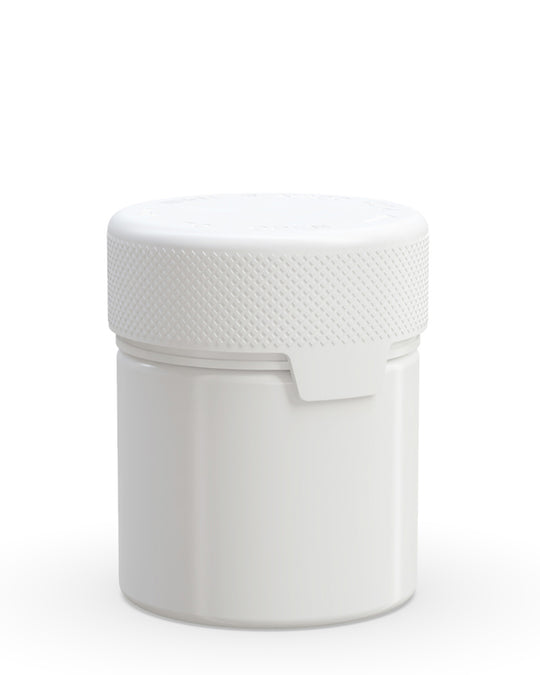 CHUBBY GORILLA | Child Resistant White Plastic Aviator Container w/ White Cap | 90mL - 3oz - 400 Count