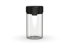 CHUBBY GORILLA | Child Resistant Clear Plastic Aviator Container with Opaque Black Closure | 150cc - 5oz - 300 Count - 1