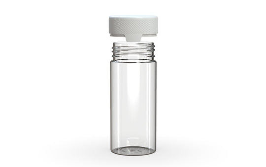 CHUBBY GORILLA | Child Resistant Clear Plastic Aviator Container with Opaque White Closure | 240cc - 8oz - 200 Count - 3