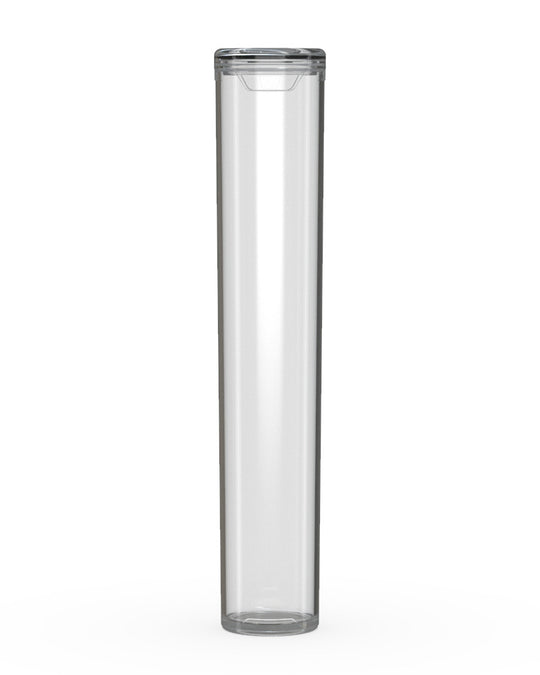 CHUBBY GORILLA | Child Resistant Pop-Cap Clear Aviator Plastic Tubes | 98mm - Clear Cap - 1500 Count