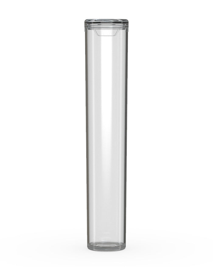 CHUBBY GORILLA | Child Resistant Pop-Cap Clear Aviator Plastic Tubes | 98mm - Clear Cap - 1500 Count Image