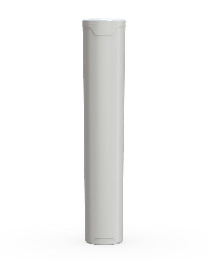 98mm Child Resistant White Plastic Aviator Pop Cap Tube – Gamut