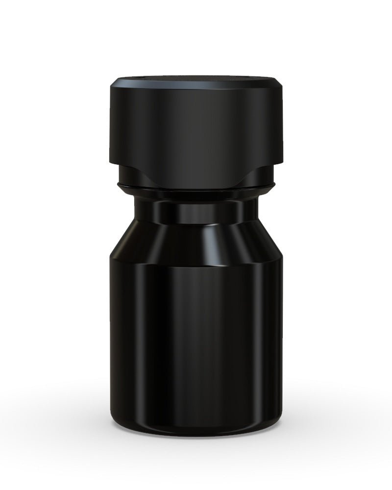 CHUBBY GORILLA Child Resistant Stubby Aviator Shot Bottles Black | 30mL - w/ Black Lid | Sample - 1