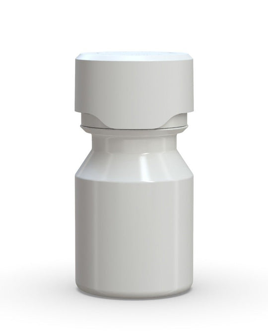 CHUBBY GORILLA Child Resistant Stubby Aviator Shot Bottles White | 30mL - w/ White Lid | Sample - 1