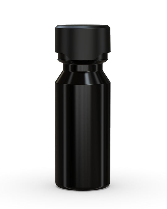 CHUBBY GORILLA | Child Resistant Aviator Shot Bottles Black | 60mL - w/ Black Lid - 500 Count