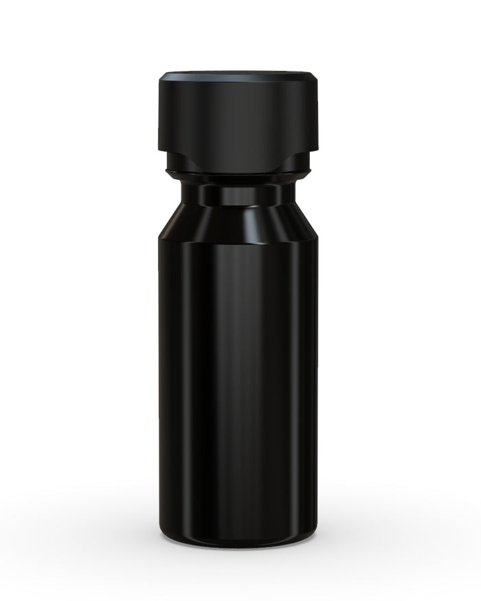 CHUBBY GORILLA | Child Resistant Aviator Shot Bottles Black | 60mL - w/ Black Lid - 500 Count Image