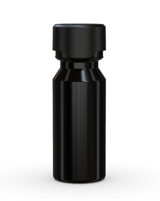 CHUBBY GORILLA Child Resistant Aviator Shot Bottles Black | 60mL - w/ Black Lid | Sample - 1