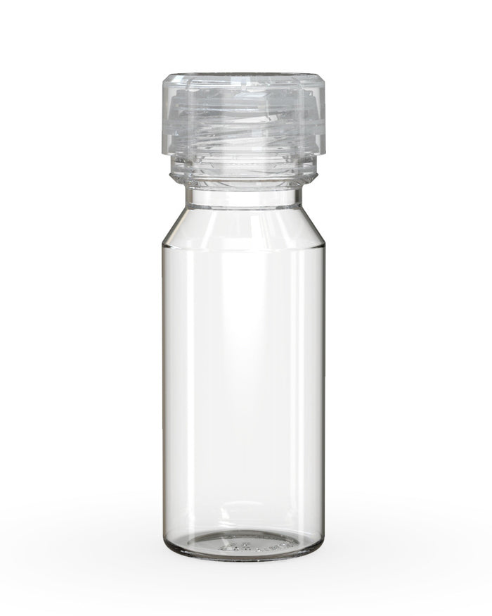 CHUBBY GORILLA | Child Resistant Aviator Shot Bottles Clear | 60mL - w/ Clear Lid - 500 Count Image