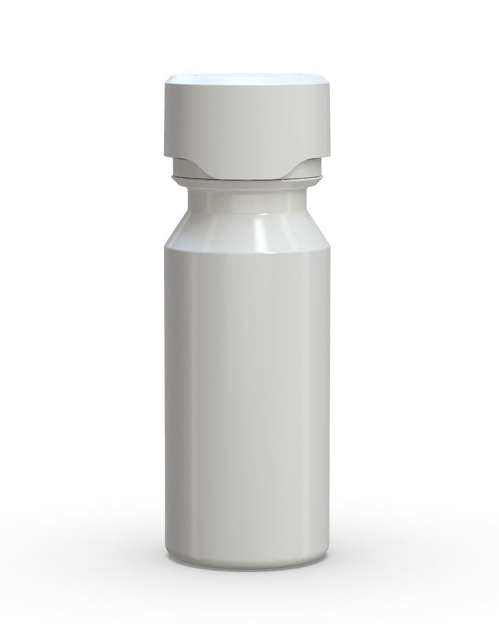 CHUBBY GORILLA | Child Resistant Aviator Shot Bottles White | 60mL - w/ White Lid - 500 Count Image