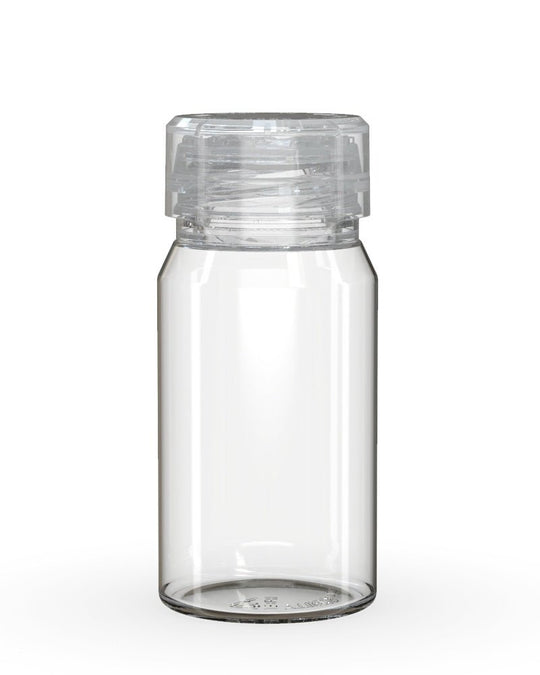 CHUBBY GORILLA Child Resistant Mini Aviator Shot Bottles Clear | 60mL - w/ Clear Lid | Sample - 1