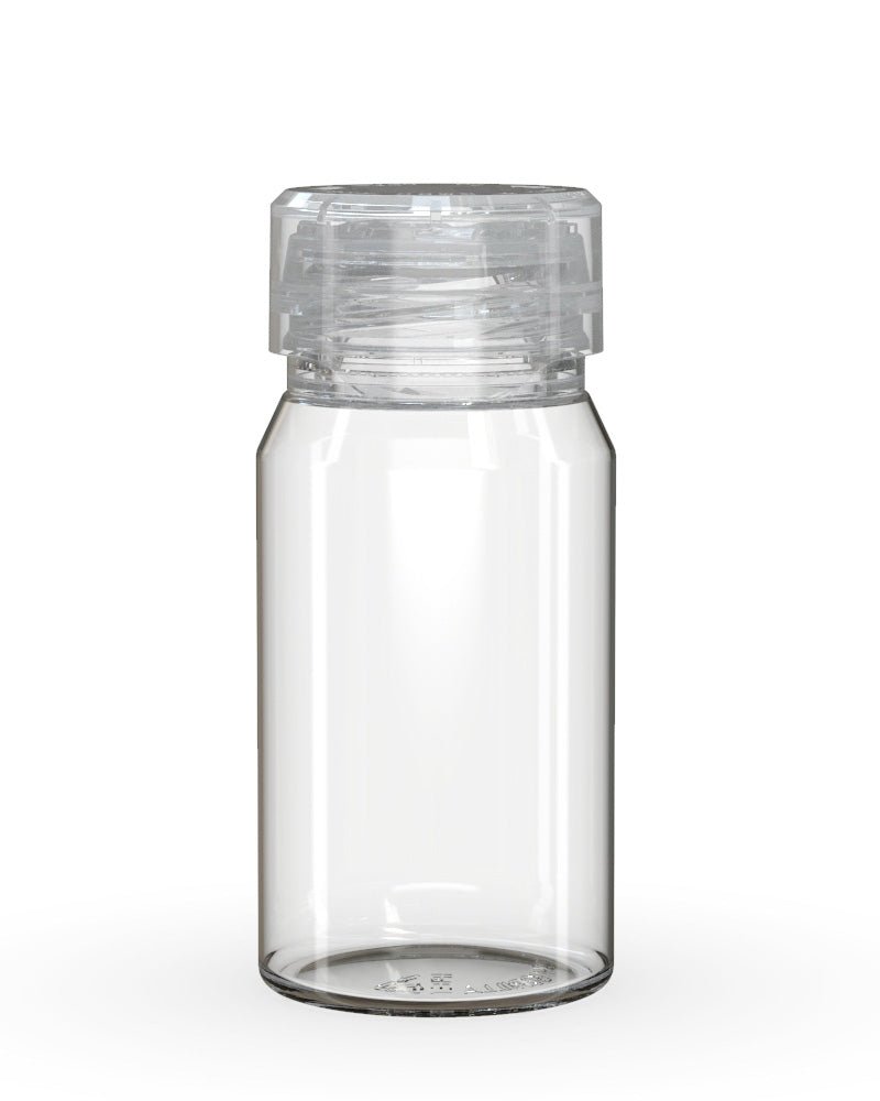 CHUBBY GORILLA Child Resistant Mini Aviator Shot Bottles Clear | 60mL - w/ Clear Lid | Sample - 1