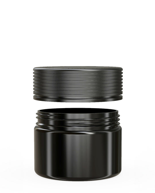 CHUBBY GORILLA | Child Resistant Black Plastic Spiral XL Jar w/ Black Cap | 92.5mm - 10oz - 80 Count